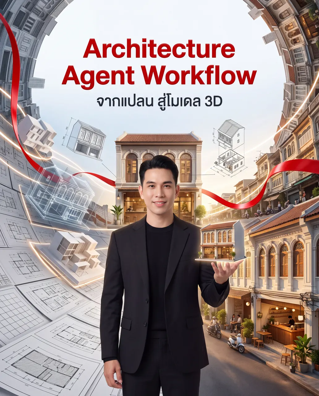 โปสเตอร์คอร์ส Architecture Agent Workflow