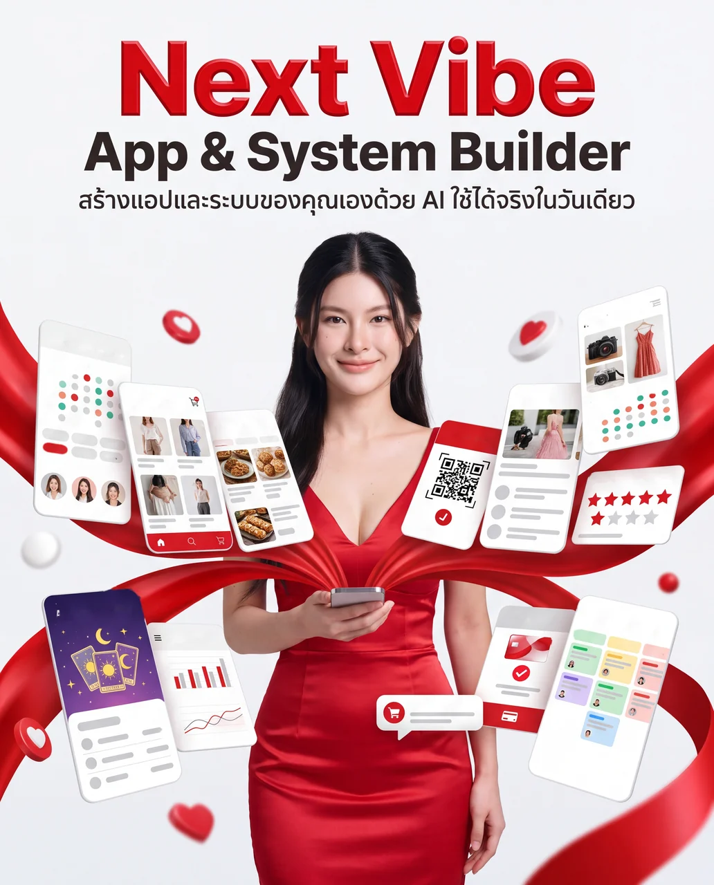 โปสเตอร์คอร์ส Next Vibe : App & System Builder